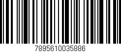 Código de barras (EAN, GTIN, SKU, ISBN): '7895610035886'