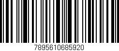 Código de barras (EAN, GTIN, SKU, ISBN): '7895610685920'
