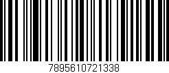 Código de barras (EAN, GTIN, SKU, ISBN): '7895610721338'