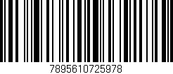 Código de barras (EAN, GTIN, SKU, ISBN): '7895610725978'