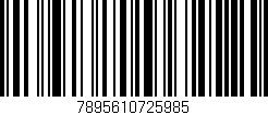 Código de barras (EAN, GTIN, SKU, ISBN): '7895610725985'
