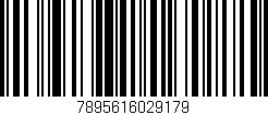 Código de barras (EAN, GTIN, SKU, ISBN): '7895616029179'