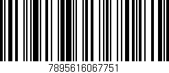 Código de barras (EAN, GTIN, SKU, ISBN): '7895616067751'