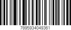 Código de barras (EAN, GTIN, SKU, ISBN): '7895934049361'