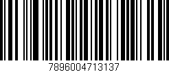 Código de barras (EAN, GTIN, SKU, ISBN): '7896004713137'