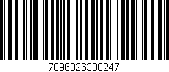 Código de barras (EAN, GTIN, SKU, ISBN): '7896026300247'