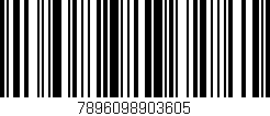 Código de barras (EAN, GTIN, SKU, ISBN): '7896098903605'