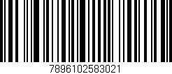 Código de barras (EAN, GTIN, SKU, ISBN): '7896102583021'