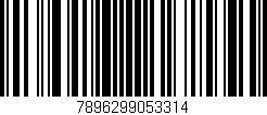 Código de barras (EAN, GTIN, SKU, ISBN): '7896299053314'