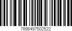 Código de barras (EAN, GTIN, SKU, ISBN): '7896497502522'