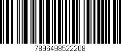 Código de barras (EAN, GTIN, SKU, ISBN): '7896498522208'