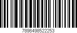 Código de barras (EAN, GTIN, SKU, ISBN): '7896498522253'
