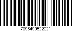 Código de barras (EAN, GTIN, SKU, ISBN): '7896498522321'