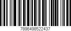 Código de barras (EAN, GTIN, SKU, ISBN): '7896498522437'