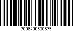 Código de barras (EAN, GTIN, SKU, ISBN): '7896498538575'