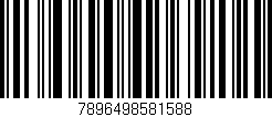 Código de barras (EAN, GTIN, SKU, ISBN): '7896498581588'