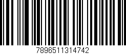 Código de barras (EAN, GTIN, SKU, ISBN): '7896511314742'