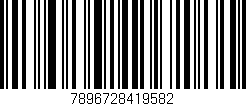 Código de barras (EAN, GTIN, SKU, ISBN): '7896728419582'