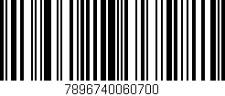 Código de barras (EAN, GTIN, SKU, ISBN): '7896740060700'