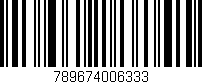 Código de barras (EAN, GTIN, SKU, ISBN): '789674006333'