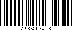 Código de barras (EAN, GTIN, SKU, ISBN): '7896740064326'