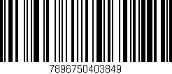 Código de barras (EAN, GTIN, SKU, ISBN): '7896750403849'