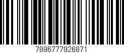 Código de barras (EAN, GTIN, SKU, ISBN): '7896777926871'