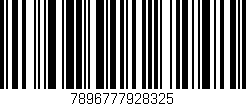 Código de barras (EAN, GTIN, SKU, ISBN): '7896777928325'