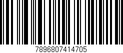 Código de barras (EAN, GTIN, SKU, ISBN): '7896807414705'