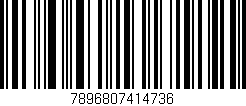 Código de barras (EAN, GTIN, SKU, ISBN): '7896807414736'