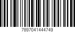 Código de barras (EAN, GTIN, SKU, ISBN): '7897041444749'
