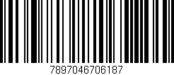 Código de barras (EAN, GTIN, SKU, ISBN): '7897046706187'