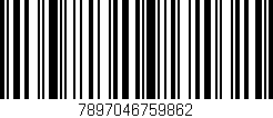 Código de barras (EAN, GTIN, SKU, ISBN): '7897046759862'
