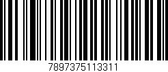 Código de barras (EAN, GTIN, SKU, ISBN): '7897375113311'