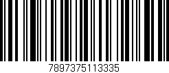 Código de barras (EAN, GTIN, SKU, ISBN): '7897375113335'