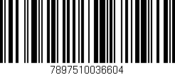 Código de barras (EAN, GTIN, SKU, ISBN): '7897510036604'