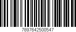 Código de barras (EAN, GTIN, SKU, ISBN): '7897642500547'
