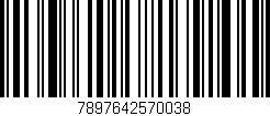 Código de barras (EAN, GTIN, SKU, ISBN): '7897642570038'