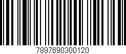 Código de barras (EAN, GTIN, SKU, ISBN): '7897690300120'