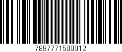 Código de barras (EAN, GTIN, SKU, ISBN): '7897771500012'