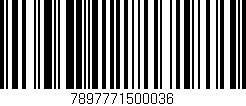 Código de barras (EAN, GTIN, SKU, ISBN): '7897771500036'