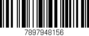 Código de barras (EAN, GTIN, SKU, ISBN): '7897948156'