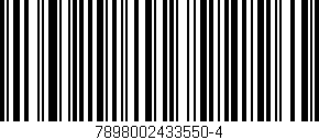 Código de barras (EAN, GTIN, SKU, ISBN): '7898002433550-4'