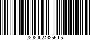 Código de barras (EAN, GTIN, SKU, ISBN): '7898002433550-5'