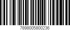 Código de barras (EAN, GTIN, SKU, ISBN): '7898005800236'