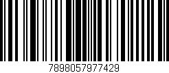 Código de barras (EAN, GTIN, SKU, ISBN): '7898057977429'