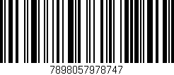 Código de barras (EAN, GTIN, SKU, ISBN): '7898057978747'