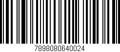 Código de barras (EAN, GTIN, SKU, ISBN): '7898080640024'