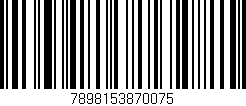 Código de barras (EAN, GTIN, SKU, ISBN): '7898153870075'