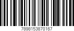 Código de barras (EAN, GTIN, SKU, ISBN): '7898153870167'